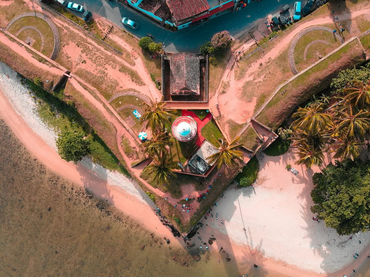 Galle Fort lighthouse from above