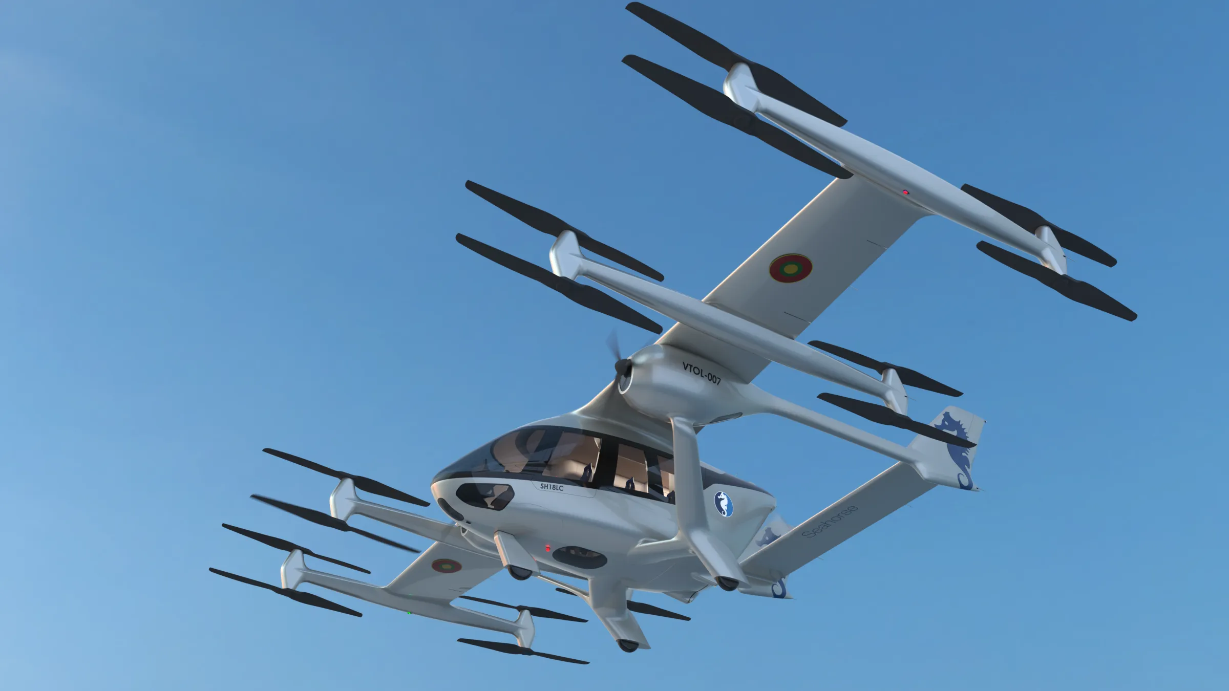 SH18LC banking in flight