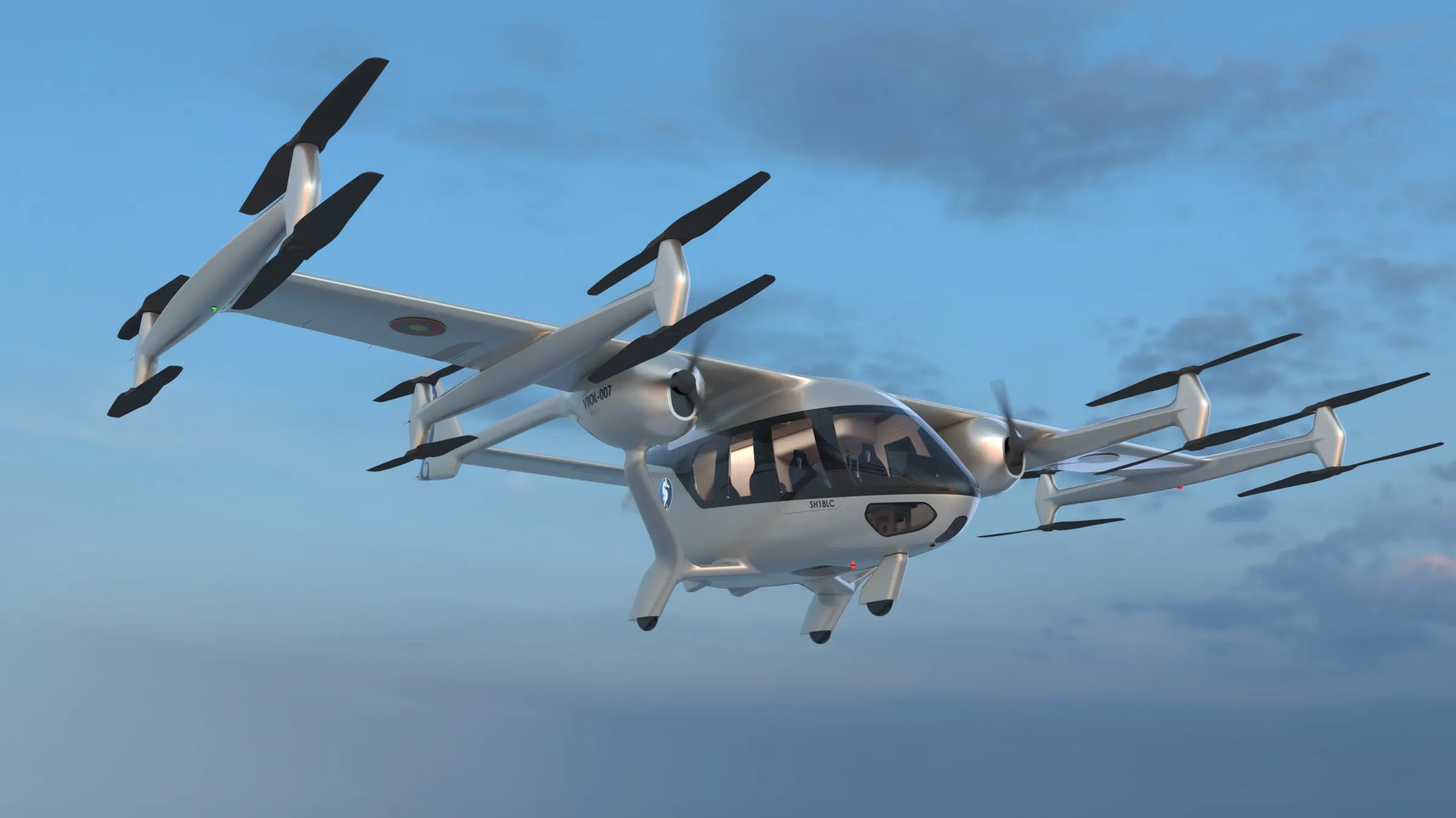 SH18LC in flight